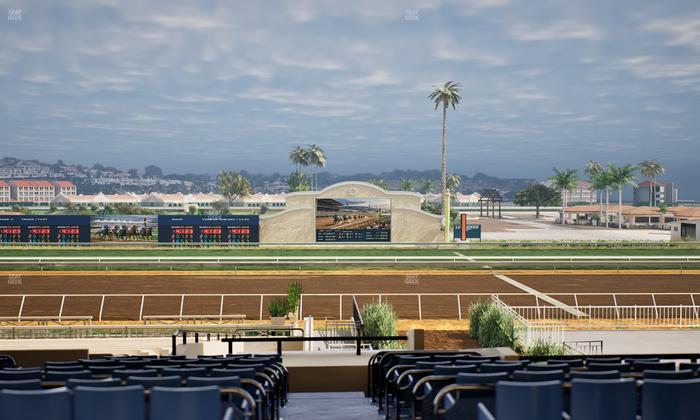 Del Mar Thoroughbred Club - Section Stretch Run Box 6 E Lvl 3 Seat View