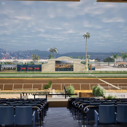 Del Mar Thoroughbred Club - Section Stretch Run Box 6 E Lvl 3 Seat View