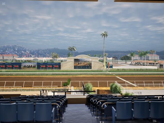 Del Mar Thoroughbred Club - Section Stretch Run Box 6 E Lvl 3 Seat View