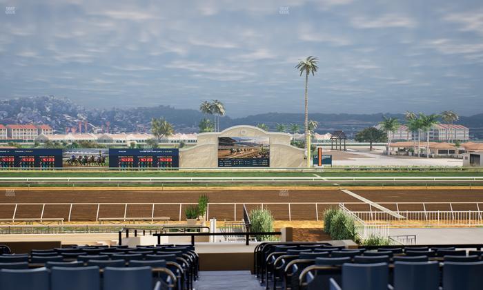 Del Mar Thoroughbred Club - Section Stretch Run Box 6 E Lvl 3 Seat View