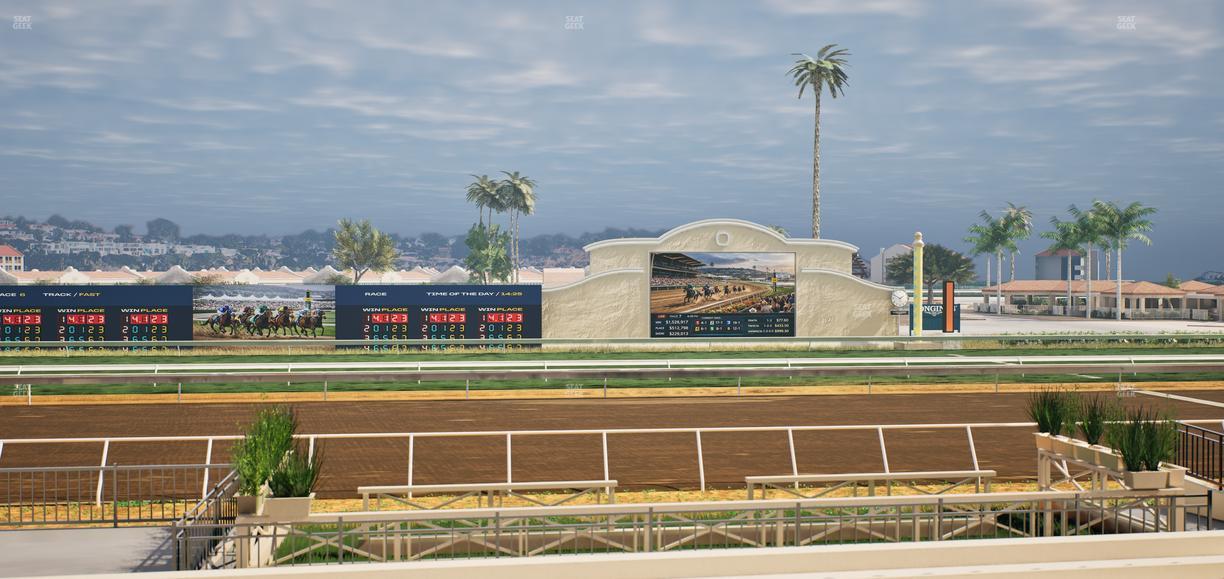 Del Mar Thoroughbred Club - Section Stretch Run Box 6 F Lvl 1 Seat View