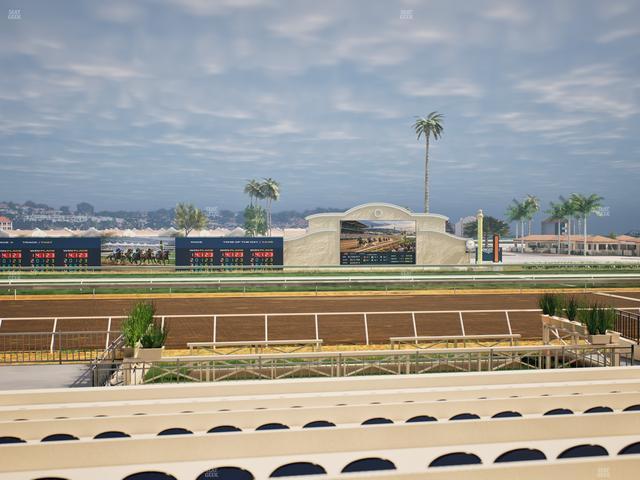 Del Mar Thoroughbred Club - Section Stretch Run Box 6 F Lvl 1 Seat View