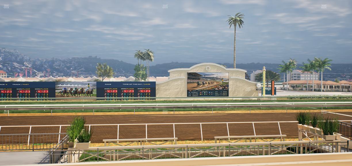 Del Mar Thoroughbred Club - Section Stretch Run Box 6 F Lvl 1 Seat View