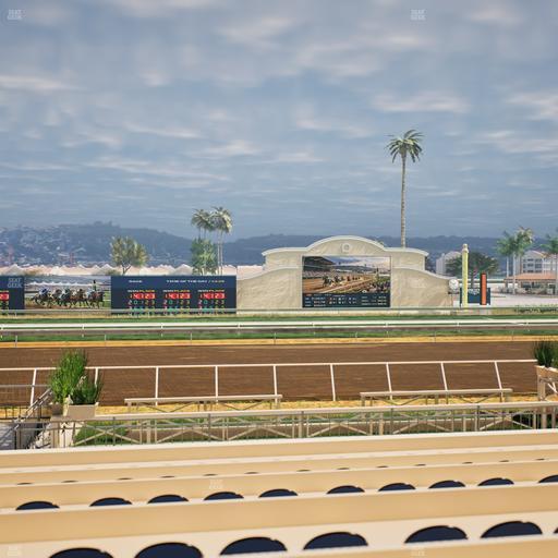 Del Mar Thoroughbred Club - Section Stretch Run Box 6 F Lvl 1 Seat View