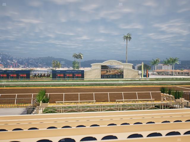Del Mar Thoroughbred Club - Section Stretch Run Box 6 F Lvl 1 Seat View