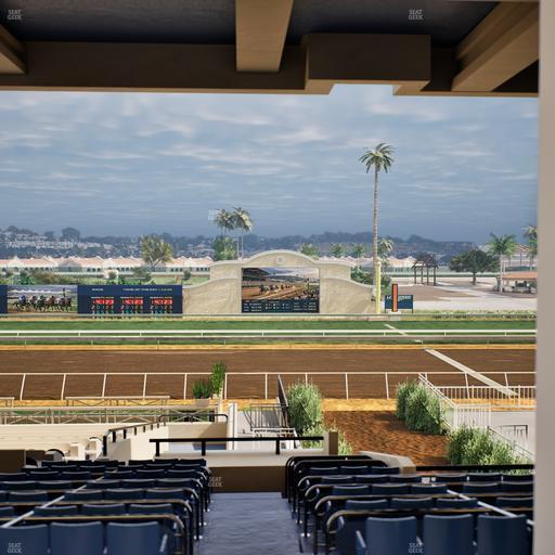 Del Mar Thoroughbred Club - Section Stretch Run Box 6 G Lvl 3 Seat View