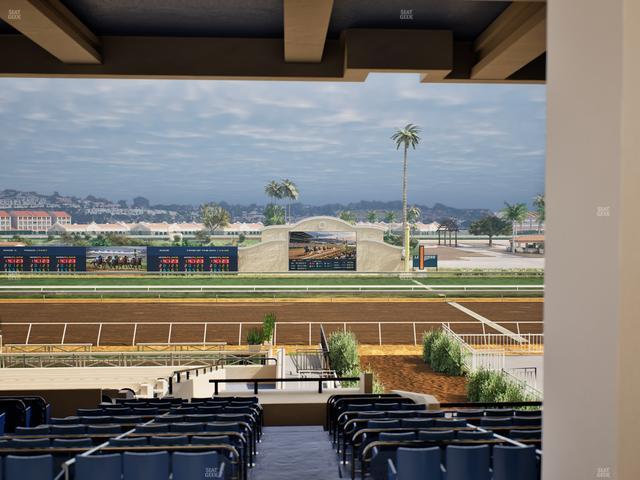 Del Mar Thoroughbred Club - Section Stretch Run Box 6 G Lvl 3 Seat View