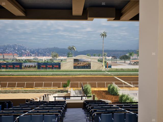 Del Mar Thoroughbred Club - Section Stretch Run Box 6 G Lvl 3 Seat View
