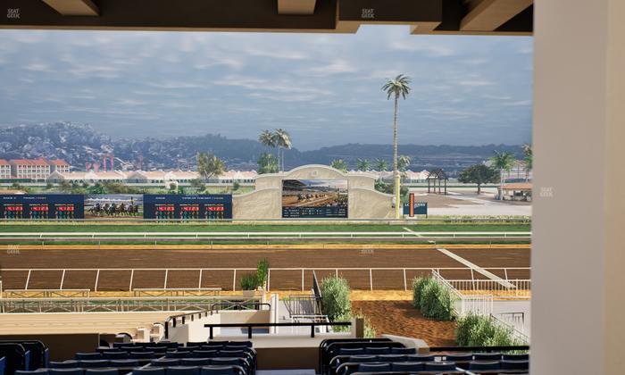 Del Mar Thoroughbred Club - Section Stretch Run Box 6 G Lvl 3 Seat View
