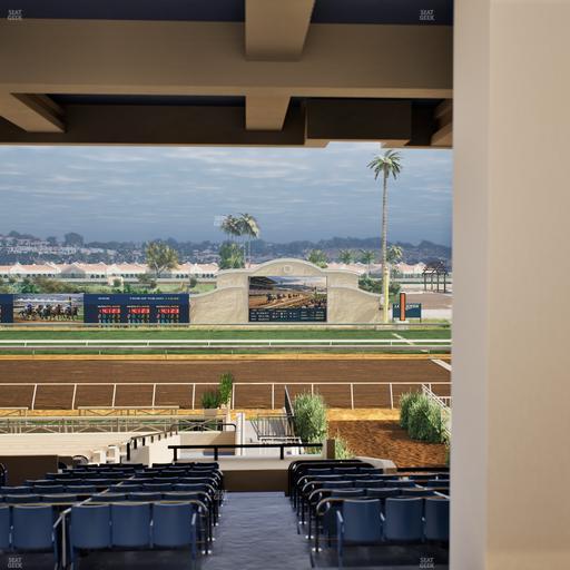 Del Mar Thoroughbred Club - Section Stretch Run Box 6 H Lvl 3 Seat View