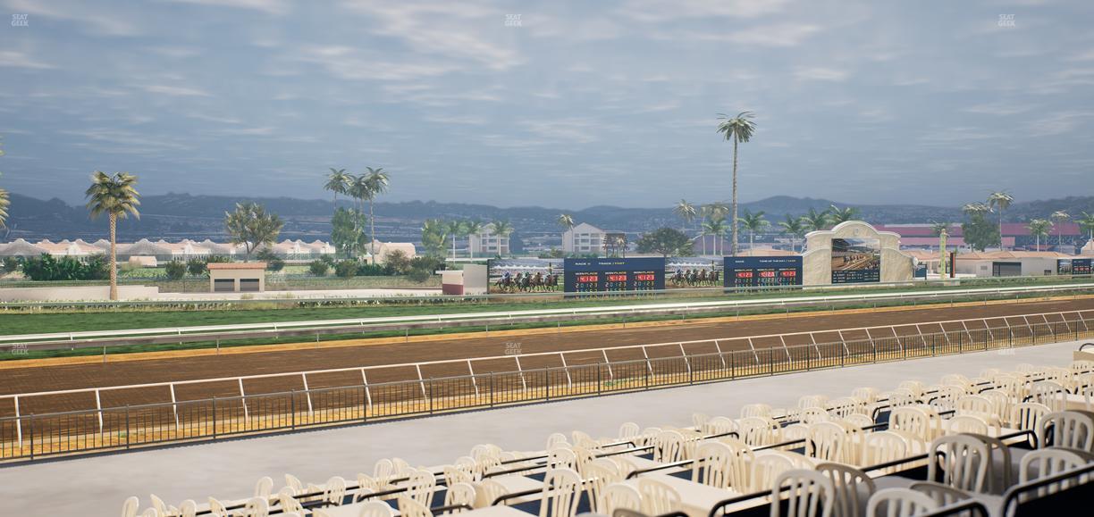 Del Mar Thoroughbred Club - Section Stretch Run Box 60 B Lvl 2 Seat View