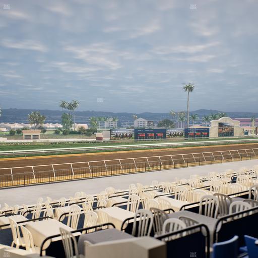 Del Mar Thoroughbred Club - Section Stretch Run Box 60 B Lvl 2 Seat View