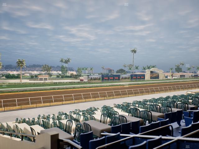 Del Mar Thoroughbred Club - Section Stretch Run Box 60 C Lvl 2 Seat View