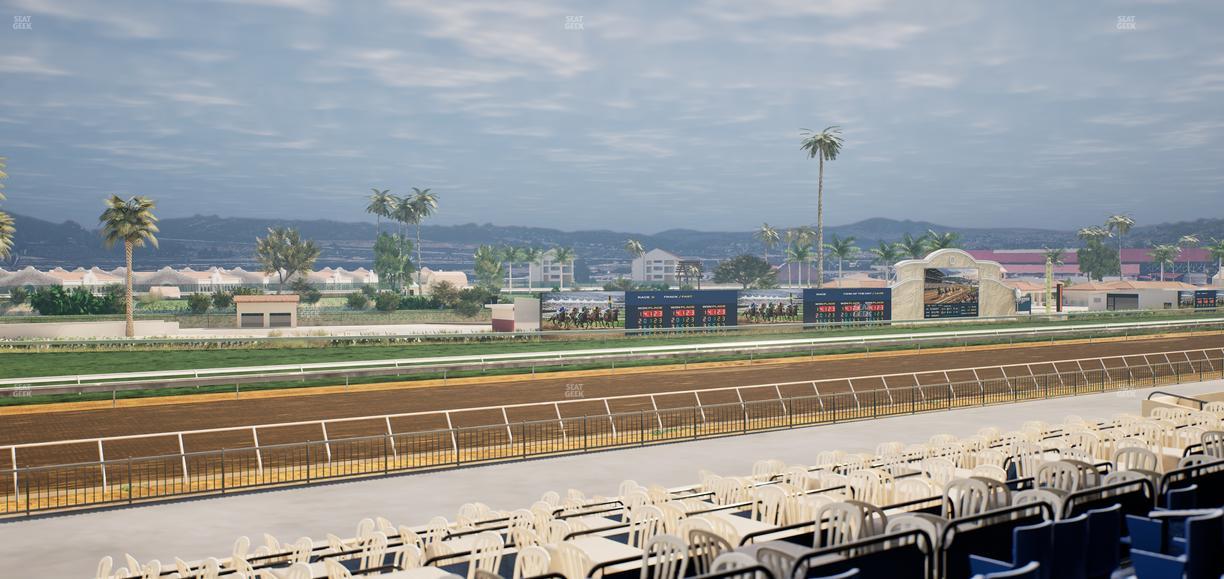 Del Mar Thoroughbred Club - Section Stretch Run Box 60 C Lvl 2 Seat View