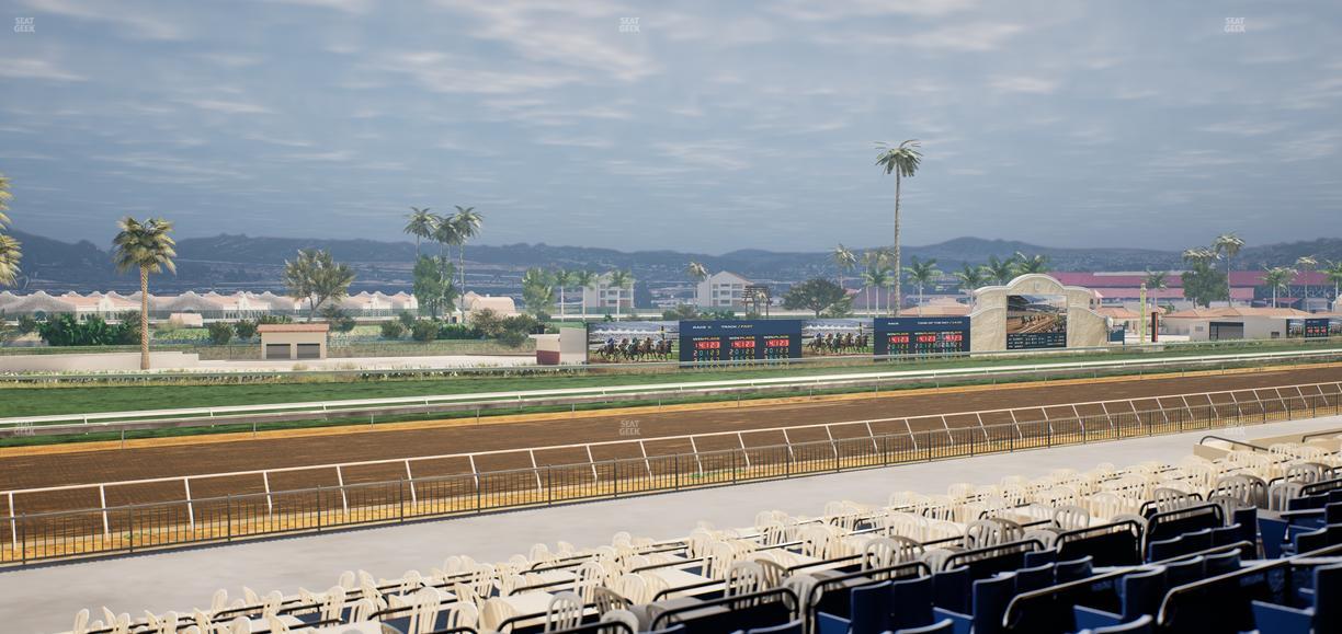 Del Mar Thoroughbred Club - Section Stretch Run Box 60 D Lvl 2 Seat View