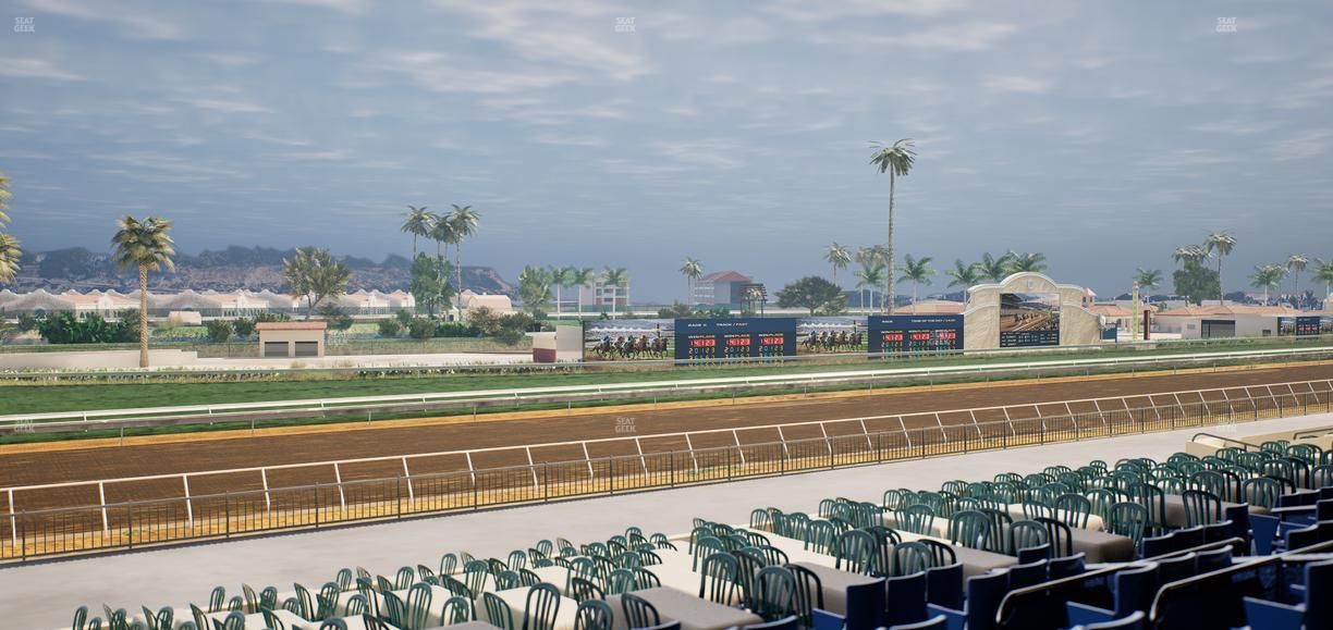 Del Mar Thoroughbred Club - Section Stretch Run Box 60 D Lvl 2 Seat View