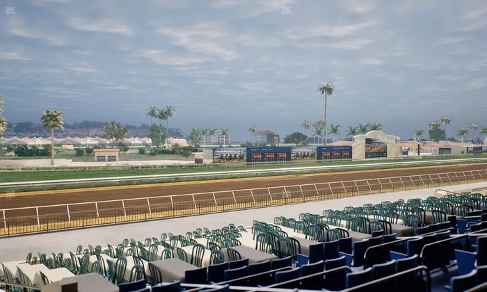 Del Mar Thoroughbred Club - Section Stretch Run Box 60 D Lvl 2 Seat View