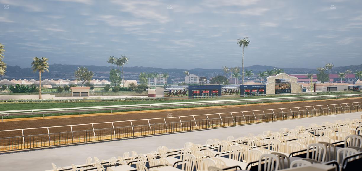 Del Mar Thoroughbred Club - Section Stretch Run Box 61 B Lvl 2 Seat View