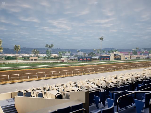 Del Mar Thoroughbred Club - Section Stretch Run Box 61 C Lvl 2 Seat View