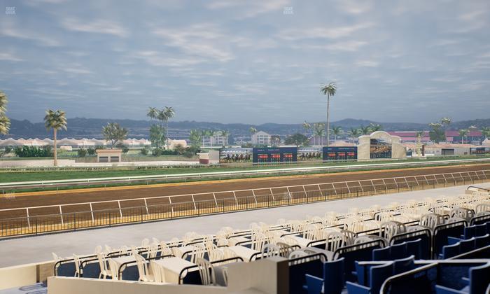 Del Mar Thoroughbred Club - Section Stretch Run Box 61 C Lvl 2 Seat View
