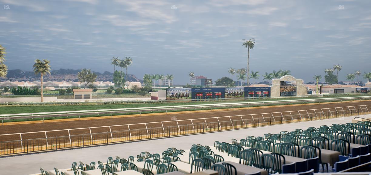 Del Mar Thoroughbred Club - Section Stretch Run Box 61 C Lvl 2 Seat View