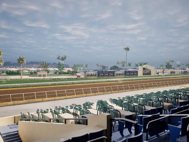Del Mar Thoroughbred Club - Section Stretch Run Box 61 C Lvl 2 Seat View