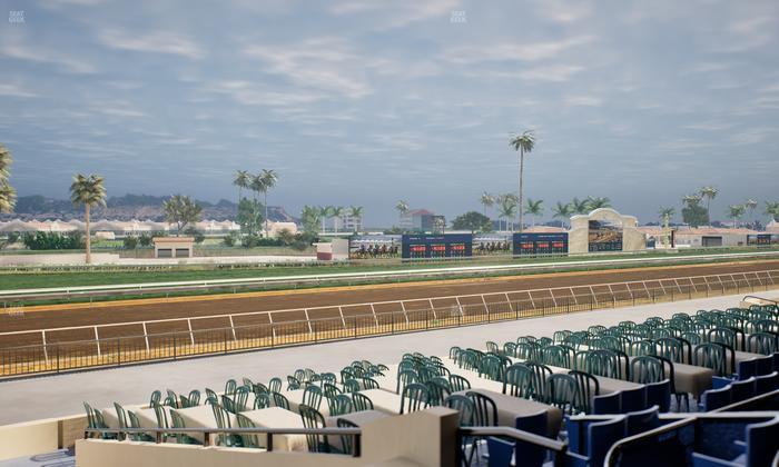 Del Mar Thoroughbred Club - Section Stretch Run Box 61 C Lvl 2 Seat View