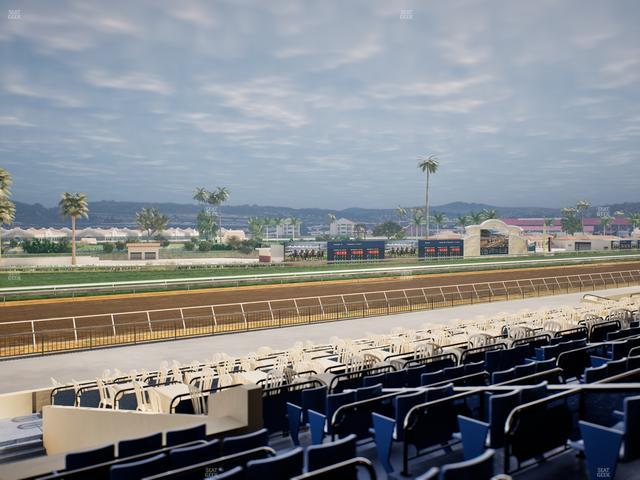 Del Mar Thoroughbred Club - Section Stretch Run Box 61 D Lvl 2 Seat View