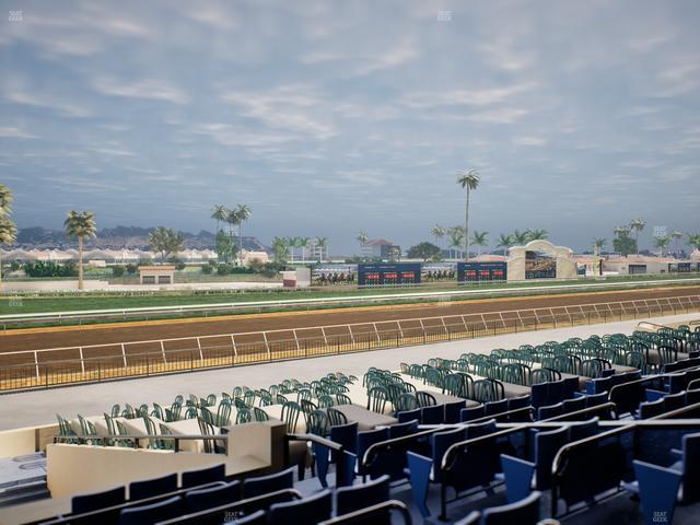 Del Mar Thoroughbred Club - Section Stretch Run Box 61 D Lvl 2 Seat View