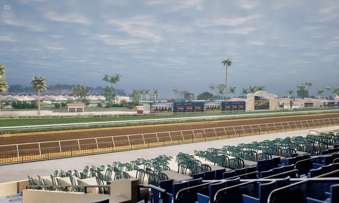 Del Mar Thoroughbred Club - Section Stretch Run Box 61 D Lvl 2 Seat View