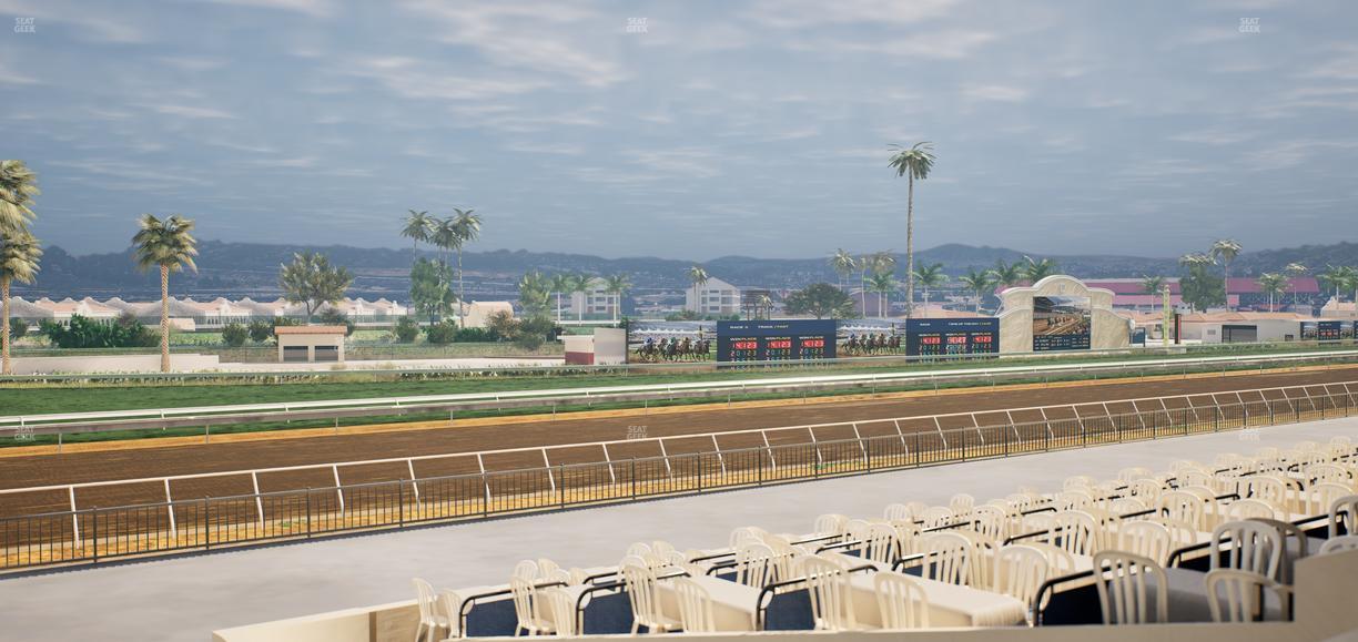 Del Mar Thoroughbred Club - Section Stretch Run Box 62 B Lvl 2 Seat View