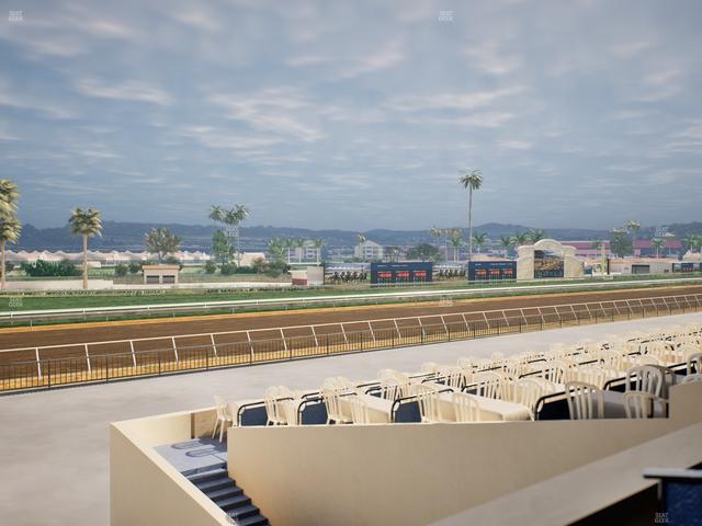 Del Mar Thoroughbred Club - Section Stretch Run Box 62 B Lvl 2 Seat View