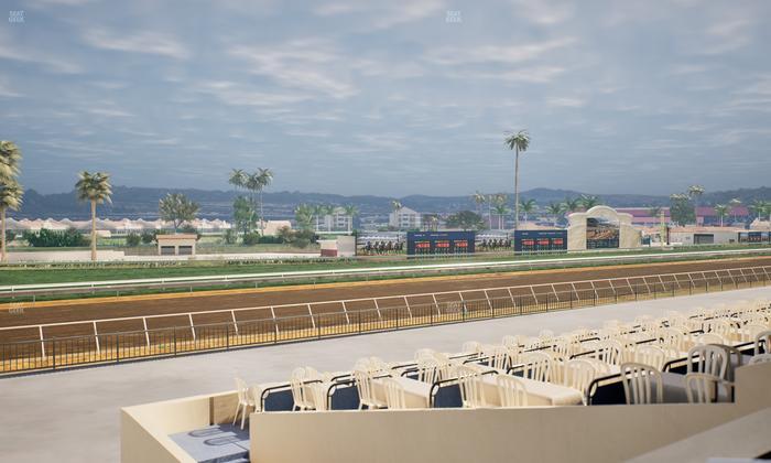 Del Mar Thoroughbred Club - Section Stretch Run Box 62 B Lvl 2 Seat View