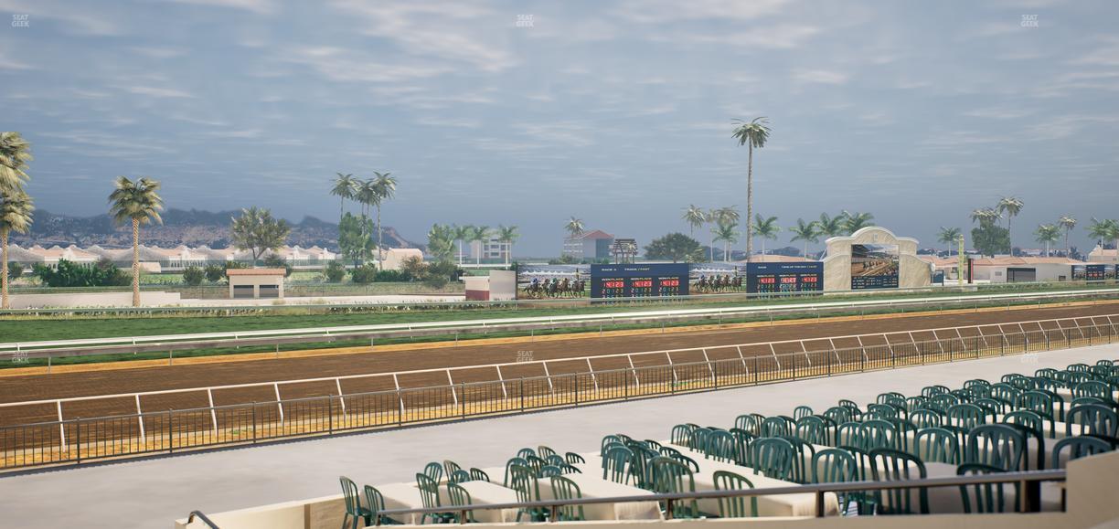 Del Mar Thoroughbred Club - Section Stretch Run Box 62 B Lvl 2 Seat View
