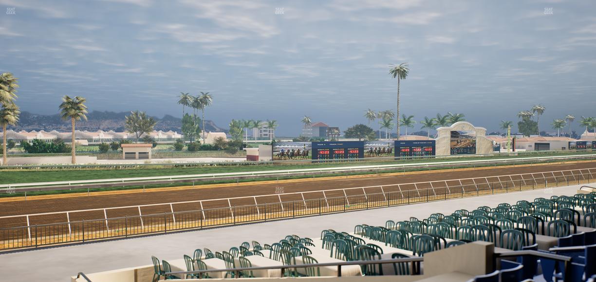 Del Mar Thoroughbred Club - Section Stretch Run Box 62 C Lvl 2 Seat View