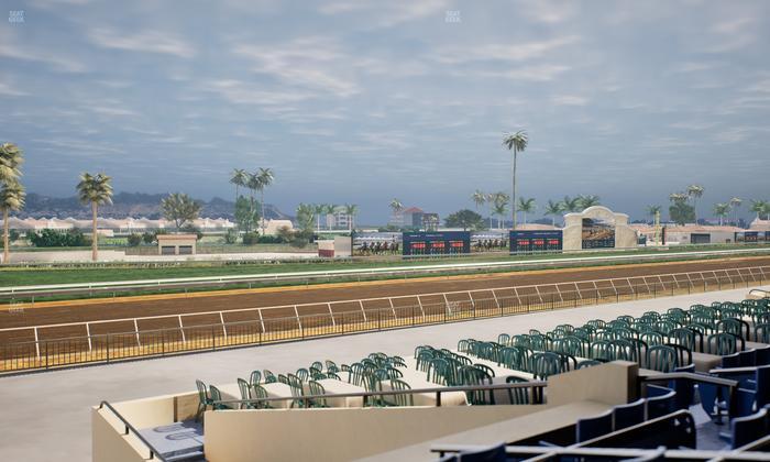 Del Mar Thoroughbred Club - Section Stretch Run Box 62 C Lvl 2 Seat View