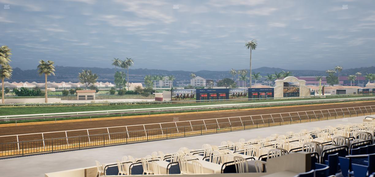 Del Mar Thoroughbred Club - Section Stretch Run Box 62 C Lvl 2 Seat View