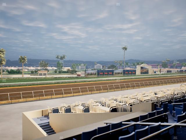 Del Mar Thoroughbred Club - Section Stretch Run Box 62 C Lvl 2 Seat View