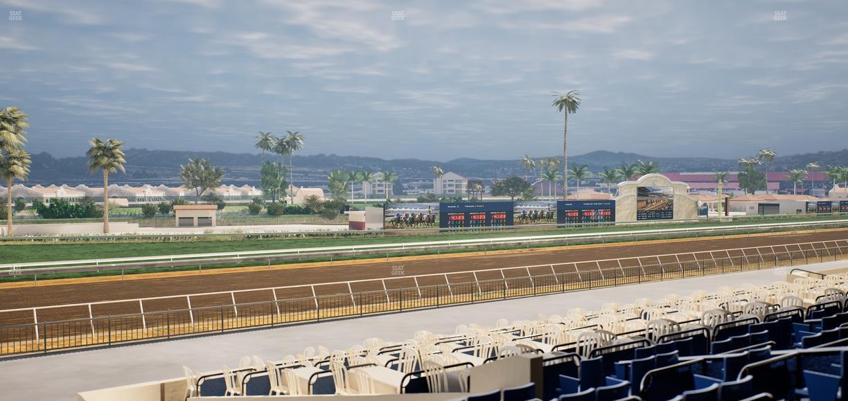 Del Mar Thoroughbred Club - Section Stretch Run Box 62 D Lvl 2 Seat View