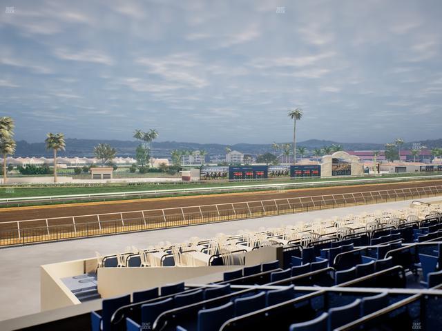 Del Mar Thoroughbred Club - Section Stretch Run Box 62 D Lvl 2 Seat View