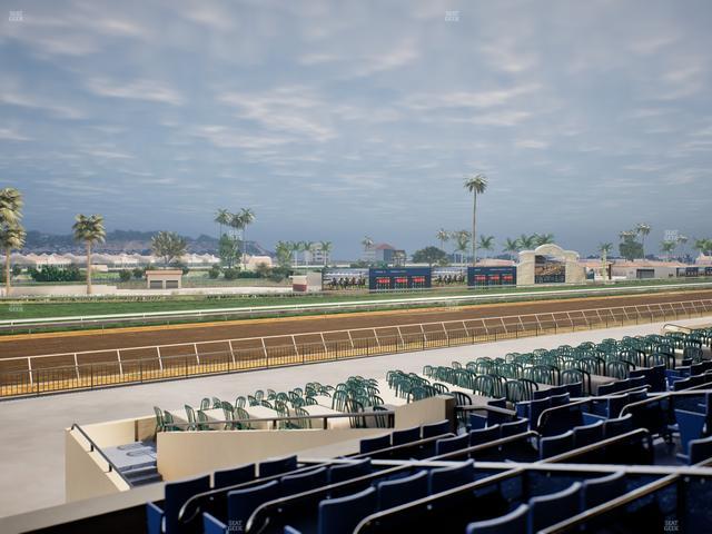 Del Mar Thoroughbred Club - Section Stretch Run Box 62 D Lvl 2 Seat View