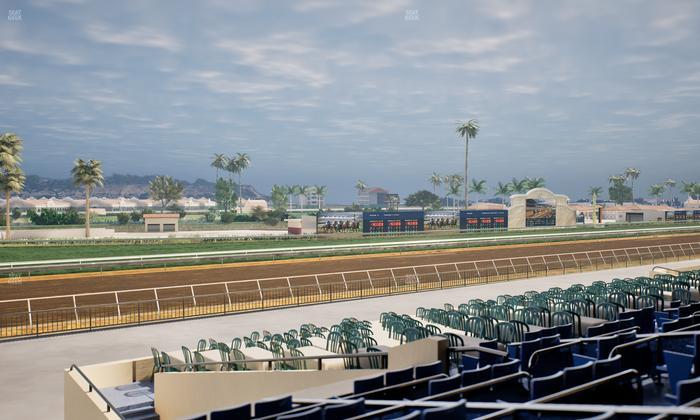 Del Mar Thoroughbred Club - Section Stretch Run Box 62 D Lvl 2 Seat View