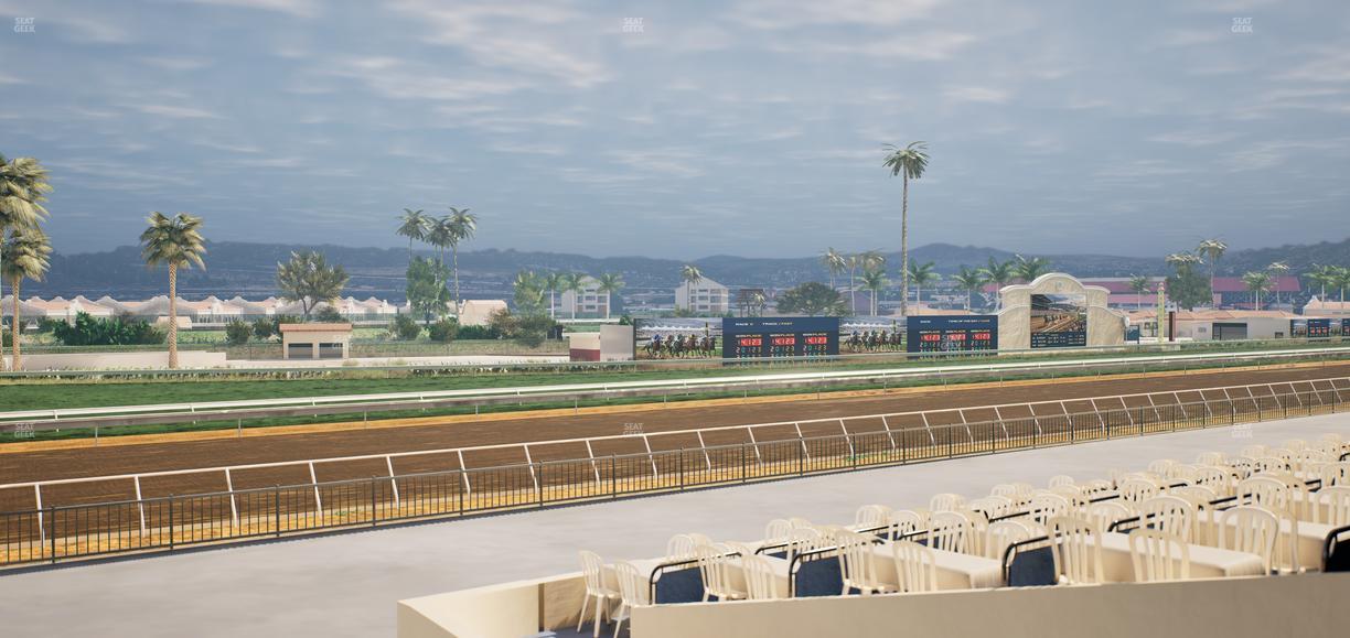 Del Mar Thoroughbred Club - Section Stretch Run Box 63 A Lvl 2 Seat View