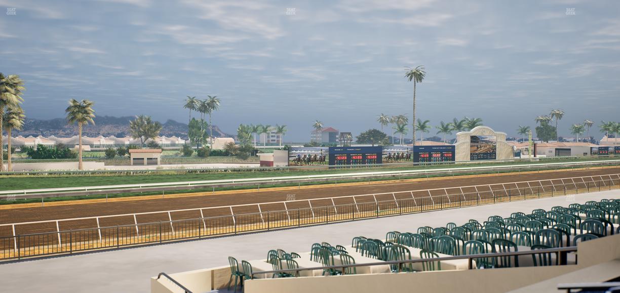 Del Mar Thoroughbred Club - Section Stretch Run Box 63 B Lvl 2 Seat View
