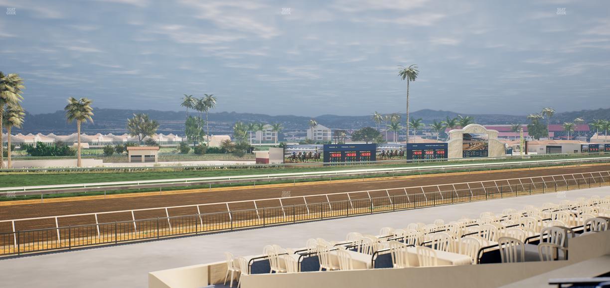Del Mar Thoroughbred Club - Section Stretch Run Box 63 B Lvl 2 Seat View