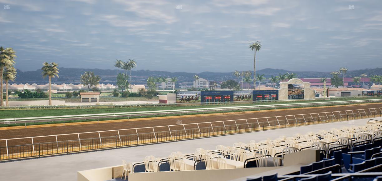 Del Mar Thoroughbred Club - Section Stretch Run Box 63 C Lvl 2 Seat View
