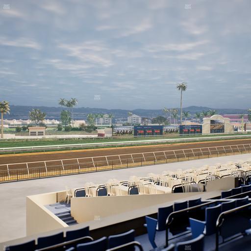Del Mar Thoroughbred Club - Section Stretch Run Box 63 C Lvl 2 Seat View