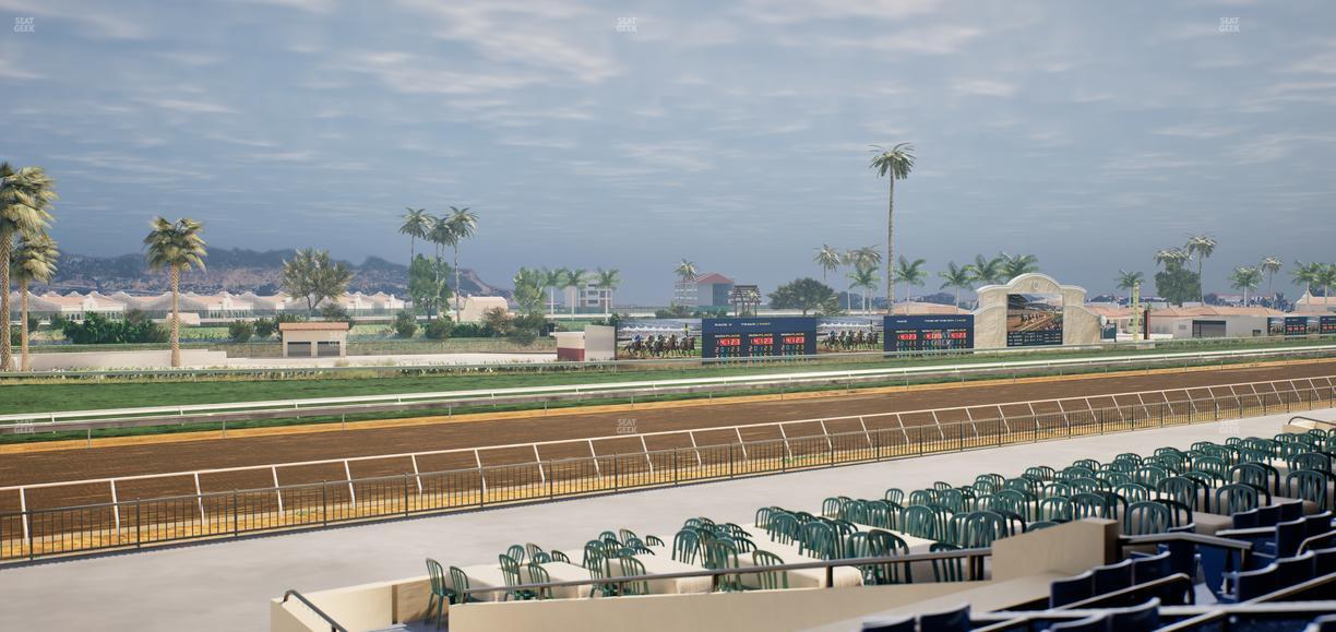 Del Mar Thoroughbred Club - Section Stretch Run Box 63 C Lvl 2 Seat View