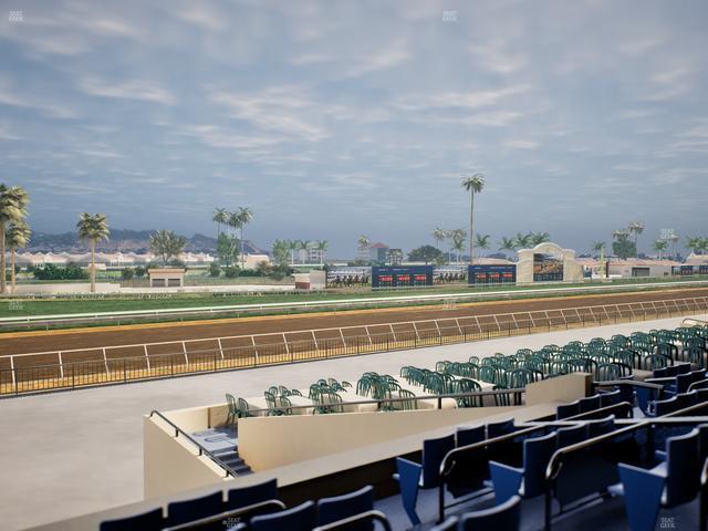 Del Mar Thoroughbred Club - Section Stretch Run Box 63 C Lvl 2 Seat View