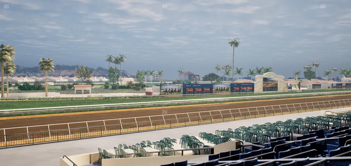 Del Mar Thoroughbred Club - Section Stretch Run Box 63 D Lvl 2 Seat View